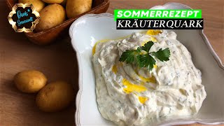 Sommer Rezept KRÄUTERQUARK mit Leinöl  Erfrischend [upl. by Thorma]