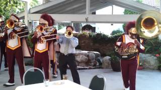 USC Trojan Marching Band  Wedding Gig [upl. by Ettesil]