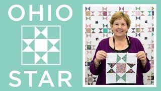 Make a Ohio Star Quilt with Jenny Doan of Missouri Star Video Tutorial [upl. by Reo]