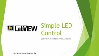 LabVIEW 01 Simple LED Control LabVIEW Interface with Arduino Uno [upl. by Elagibba]