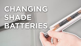 How to Replace Batteries  Hunter Douglas Powerview Shade  A Shade Above [upl. by Silohcin923]