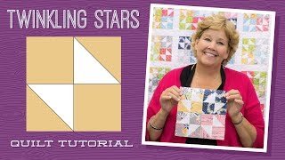 Make a Twinkling Stars Quilt with Jenny Doan of Missouri Star Video Tutorial [upl. by Finzer]