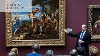 Titian Painting the myth of Bacchus and Ariadne  National Gallery [upl. by Phelgon]