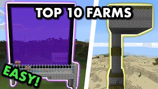 TOP 10 BEST FARMS in Minecraft Bedrock MCPEXboxPS4Nintendo SwitchWindows10 [upl. by Jefferey]