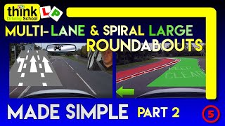 ROUNDABOUTS How to deal with Spiral amp Multilane Roundabouts Part 2  Filmed in Farnborough Hants [upl. by Ahtan]