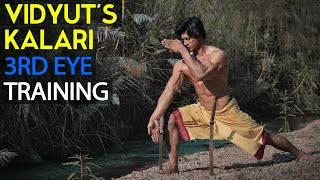 Vidyuts Kalari 3rd Eye Training  Vidyut Jammwal  Kalaripayattu  Martial Arts  Blindfold Kalari [upl. by Rozele]