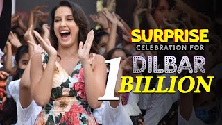 Nora Fatehi makes HISTORY  SURPRISE Dilbar Celebration for 1 BILLION [upl. by Healy]