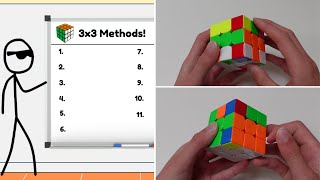 Every Rubiks Cube Method Explained in 7 Minutes [upl. by Ahsihat]