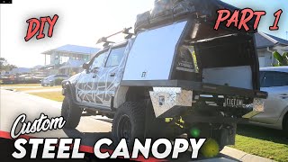 Custom Steel Canopy Build Part 1  4x4 [upl. by Elbert]