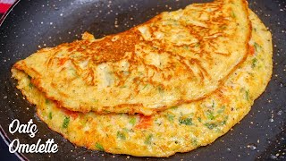 Oats Omelette  Weight Loss Food  Healthy Breakfast Recipe  Oats Omlet recipe [upl. by Eartha86]