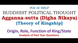 Aggannasutta Digha Nikaya Theory of Kingship Origin Role Function of KingState [upl. by Notlrac440]