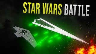 EXECUTOR SSD vs SUPREMACY  STAR WARS EPIC BATTLE  Space Engineers [upl. by Agathy]