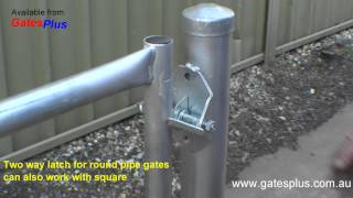 Gate Latch 2 way for round pipe and square [upl. by Eniarol942]