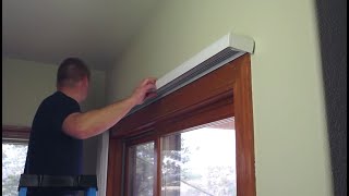 How to Attach a Valance On a Hunter Douglas Vertiglide Vertical Cellular Shade [upl. by Grunberg]