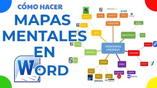 👉💥Cómo hacer un MAPA MENTAL en WORD💥 [upl. by Amalita478]