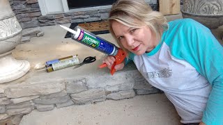 Reattaching Decorative Stone Siding [upl. by Ellissa67]