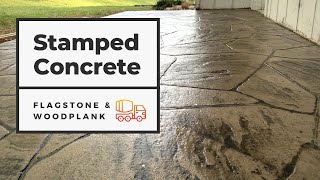 How to Form Pour and Finish a STAMPED CONCRETE Patio [upl. by Akima]