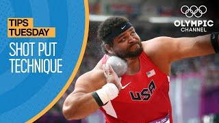 How to Put a Shot ft Reese Hoffa  Olympians Tips [upl. by Ddene]