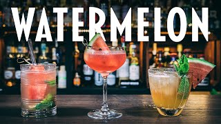 Watermelon Cocktails with Cachaça Rum and Tequila [upl. by Ajup]