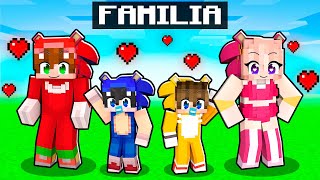 Adopté una FAMILIA SONIC en Minecraft [upl. by Aracahs]