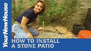 How to Install a Natural Stone Patio  Do It Yourself [upl. by Maxwell]