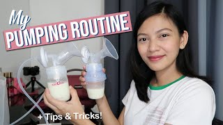 My Pumping Routine amp Breastmilk Storage  Tips amp Tricks 🍼 [upl. by Nueovas]