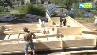 Montage dun chalet de jardin en bois Skan Holz [upl. by Annaik624]