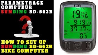 How To Set Up SunDING SD563B 27 Functions Wired Bike Computer [upl. by Buller]