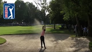 That unbelievable Tiger Woods fairway bunker shot  WGC Mexico 2019 [upl. by Anertak]