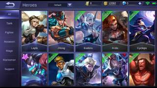 Mobile Legends Bang Bang All Heroes as of January 2018 [upl. by Shannen]