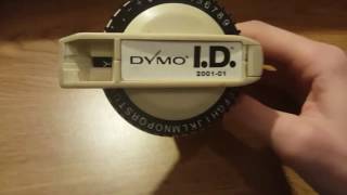 How to load a Dymo ID 200101 Label Maker [upl. by Aihsemat]