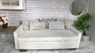 DIY miniature sofa bed  pullout couch [upl. by Rance]