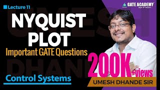 Nyquist Plot  Important GATE Questions  Control Systems [upl. by Alyam]