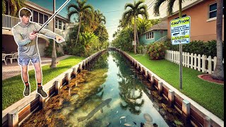 Fishing Urban Florida Canals For AGGRESSIVE Invasive Fish [upl. by Mychael813]