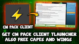 Play In CM Pack Client on Tlauncher For Free  Free Capes And Wings  Best Cracked Client  CM Pack [upl. by Kensell]