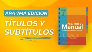 Títulos y Subtítulos en APA 7ma Edición Como crearlos en Word [upl. by Hays]