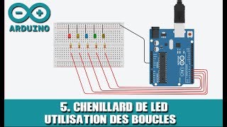 5 ARDUINO Chenillard de Led [upl. by Pineda457]