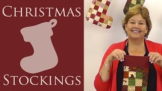 Make a Quilted Christmas Stocking with Jenny of Missouri Star Video Tutorial [upl. by Sakram]