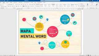 Como crear un mapa mental en WORD [upl. by Materi123]