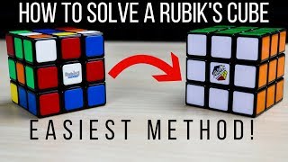 How to Solve A Rubiks Cube EASIEST Method [upl. by Adamec]