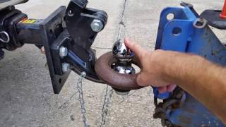 Pintle hitch hook up [upl. by Wesa]