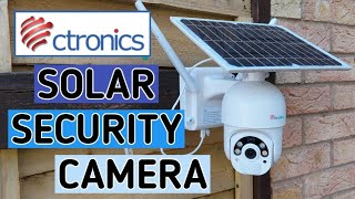 Ctronics Solar Powered Security Camera Review CTS20 [upl. by Pren263]