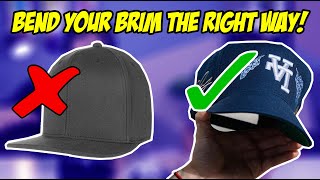 HOW TO BEND THE BRIM ON YOUR HAT TUTORIAL [upl. by Andris]