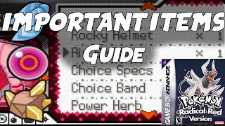 Important Items Guide Pokemon Radical Red Slightly Outdated [upl. by Aznerol]