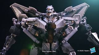 Transformers Movie Masterpiece Starscream  Stop Motion Video  Transformers Official [upl. by Alyhc]