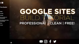 Create a Modern Professional Google Website for FREE FilmmakerPhotographerCreator [upl. by Bound802]