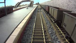 North East model railway  DMU Cab Ride Branch to Bay [upl. by Hewe]