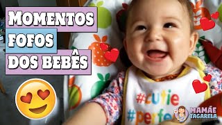 BEBÊS FOFOS Fazendo Gracinhas  Eric e Mia  VLOG da Família [upl. by Anelav188]