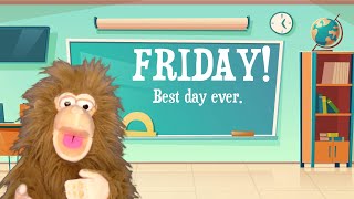 Friday Good Morning Song for Kids  preschool kindergarten elementary school song [upl. by Shorter770]