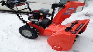 Ariens 28 Deluxe Snow Blower 125 254cc With AutoTurn  Customer Review  Demonstration [upl. by Smada]